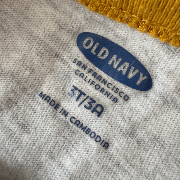 Old Navy toddler boys long sleeve striped tee tshirt top size 3T - Picture 3 of 7